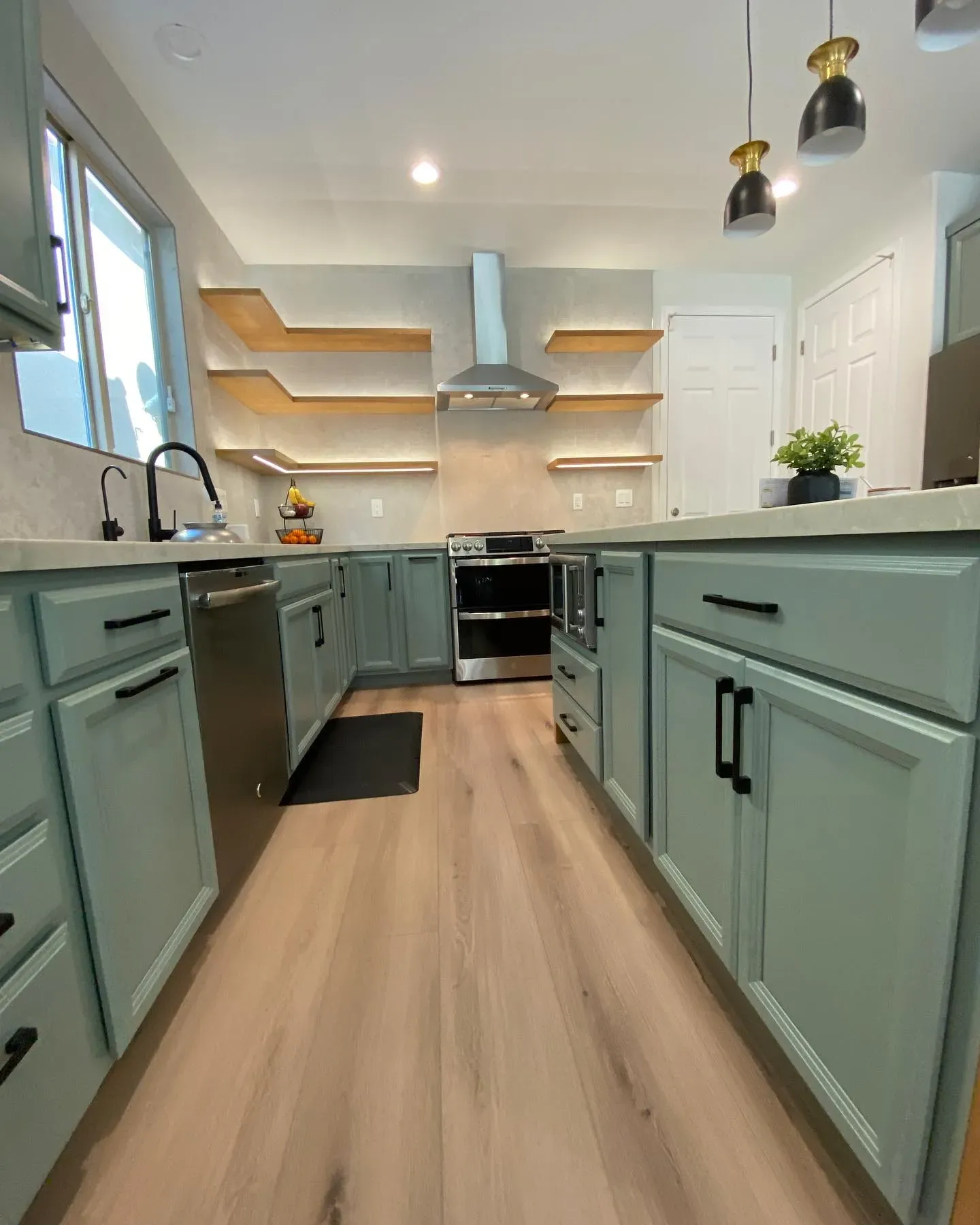 Acacia Haze kitchen cabinets color