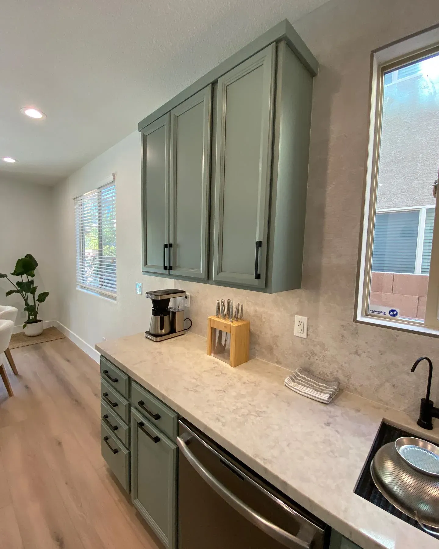 Acacia Haze kitchen cabinets color review