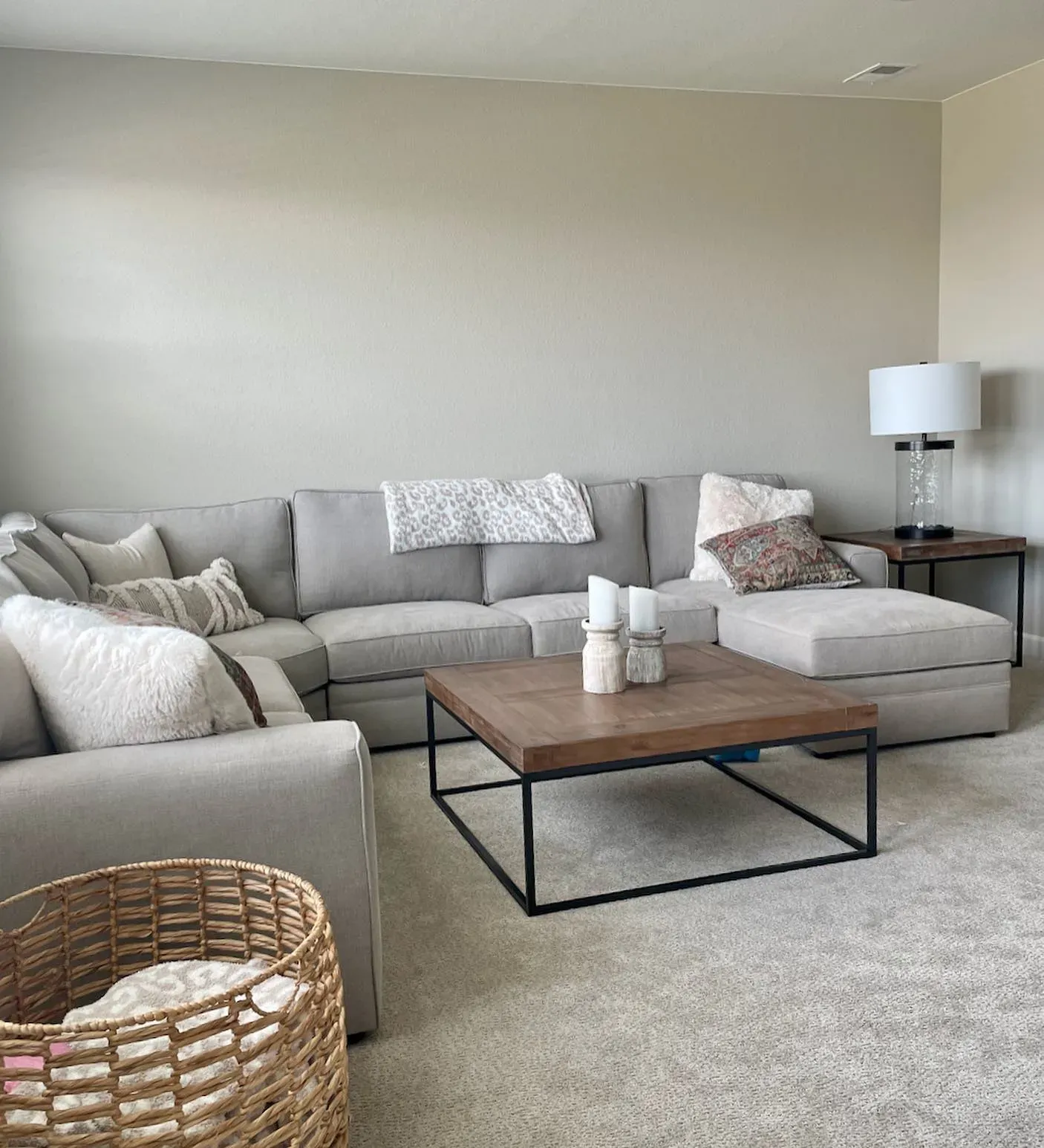 Sherwin Williams Accessible Beige Living Room