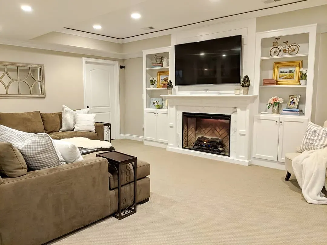 SW 7036 living room interior