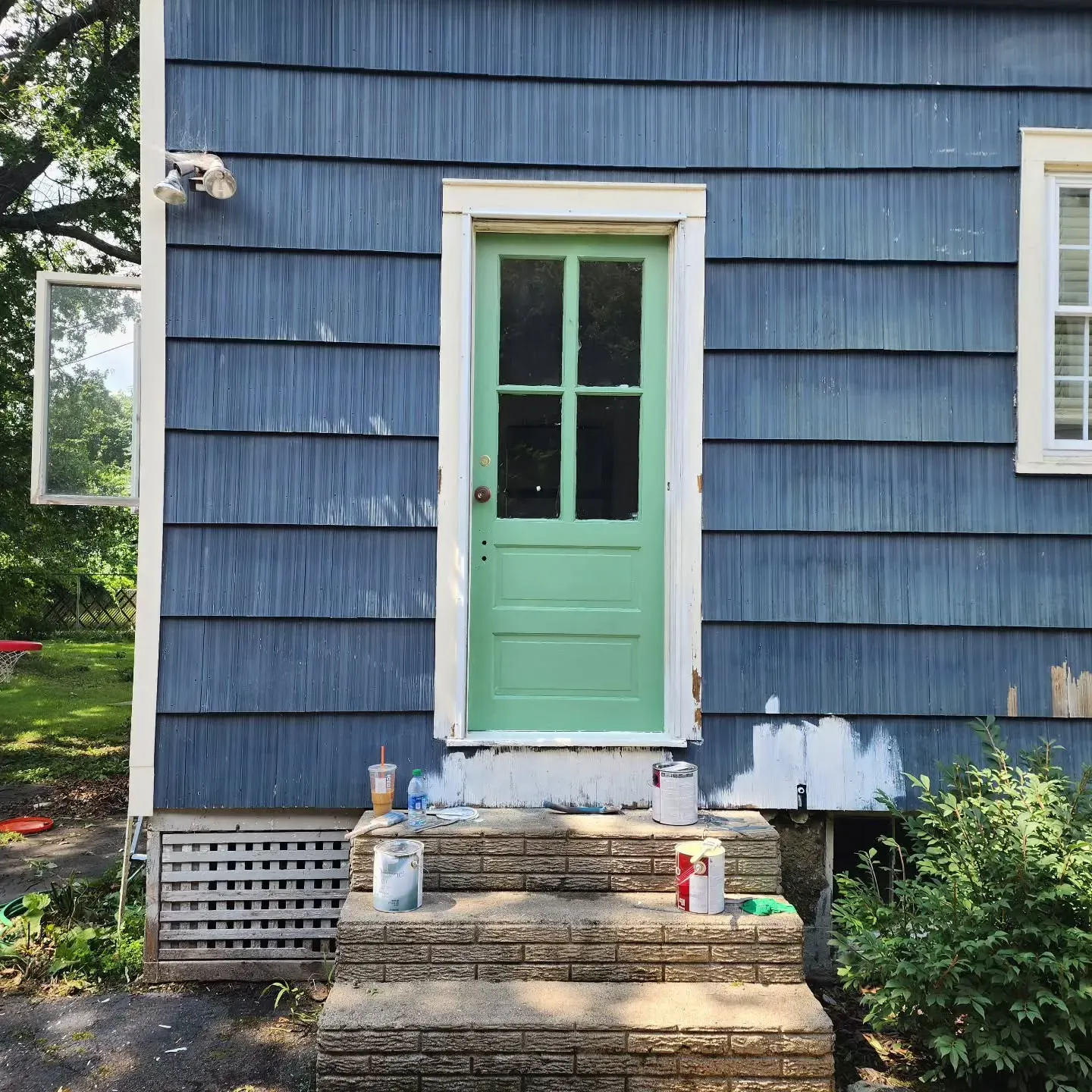 Sherwin Williams Agate Green front door color review