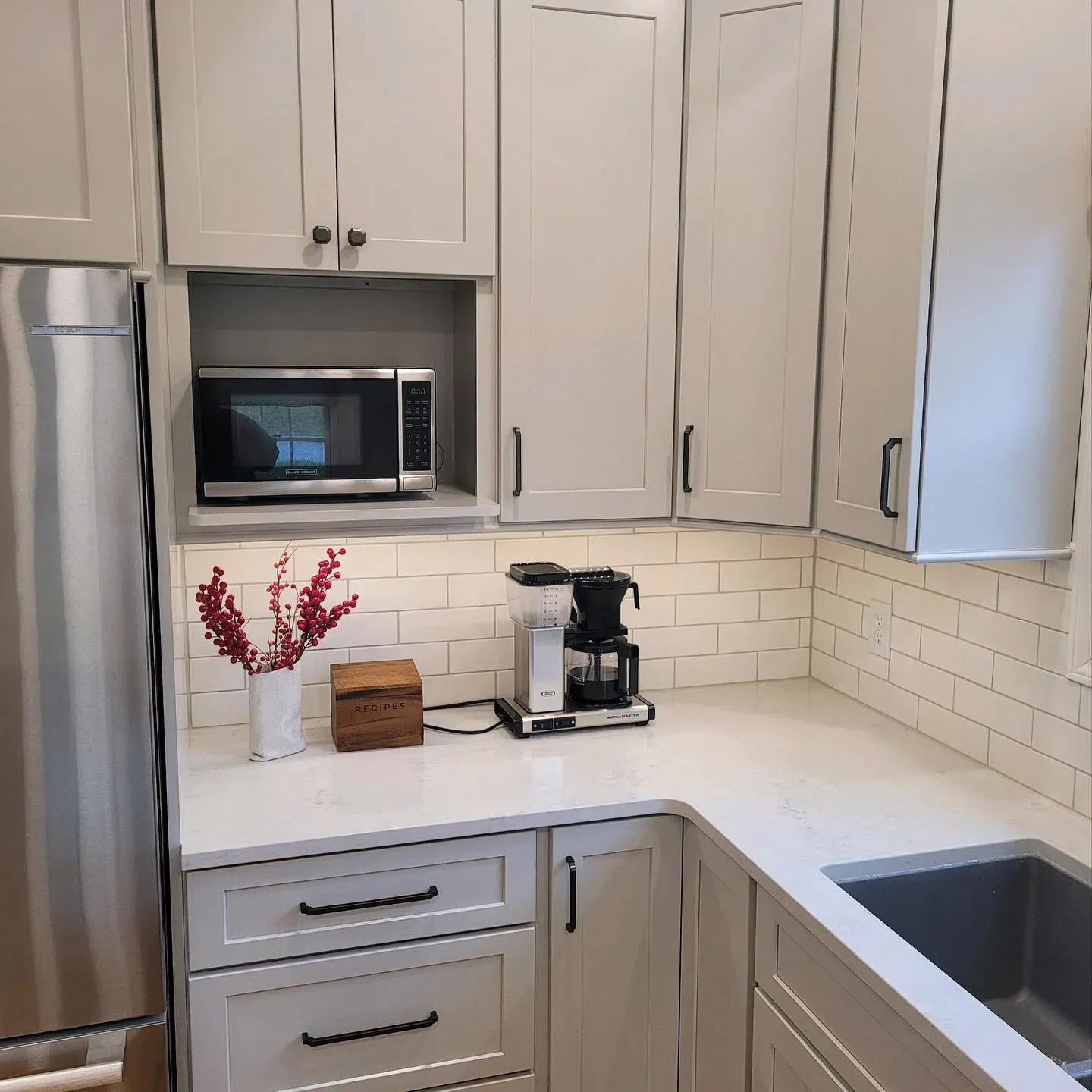 Sherwin Williams Agreeable Gray kitchen cabinets color