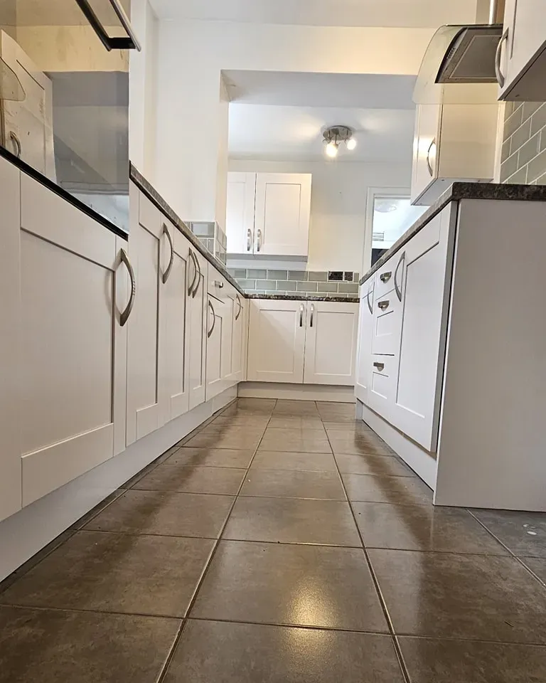 Almost Oyster kitchen cabinets color