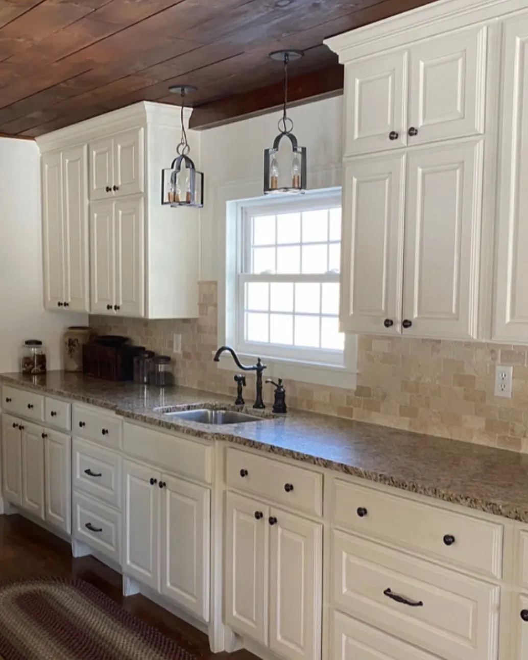 SW Antique White kitchen cabinets 