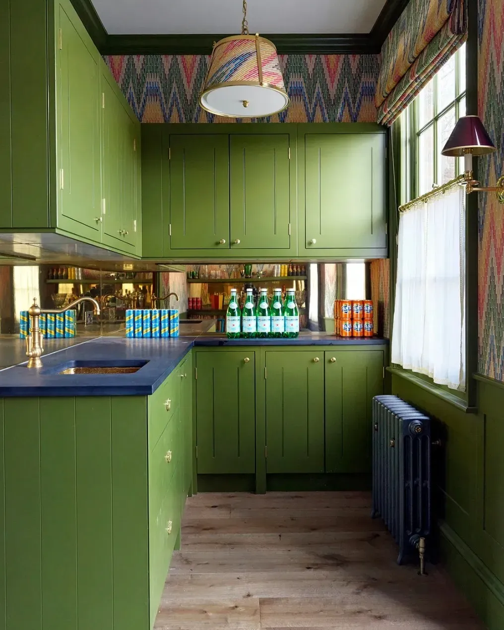 Farrow and Ball Bancha kitchen cabinets paint