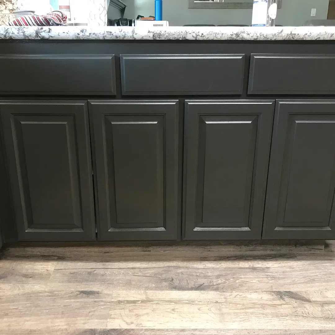 Behr Black Mocha kitchen cabinets paint