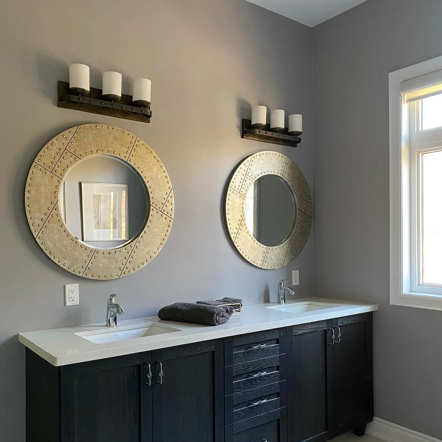 Behr Cathedral Gray bathroom paint review