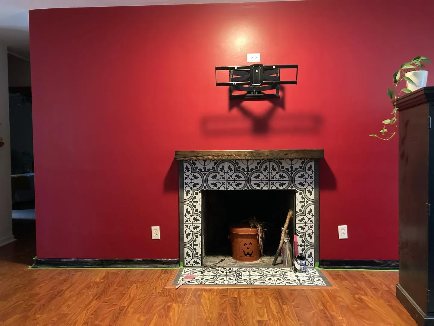 Behr Dark Crimson living room color