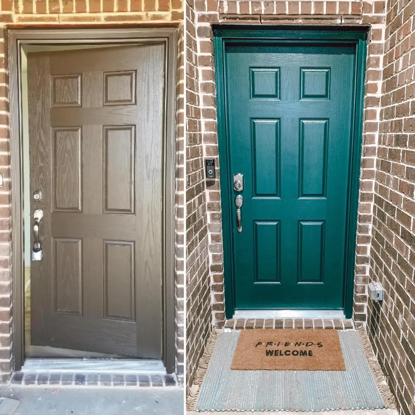 Dark Everglade front door color