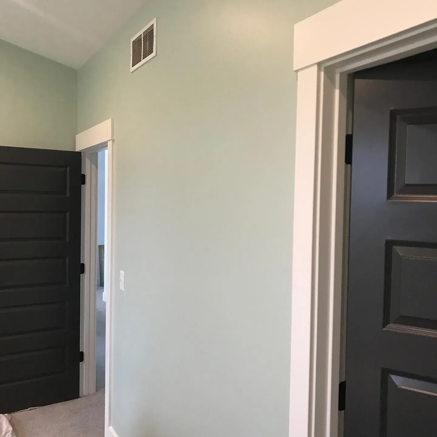 Behr Frosted Jade bedroom color review