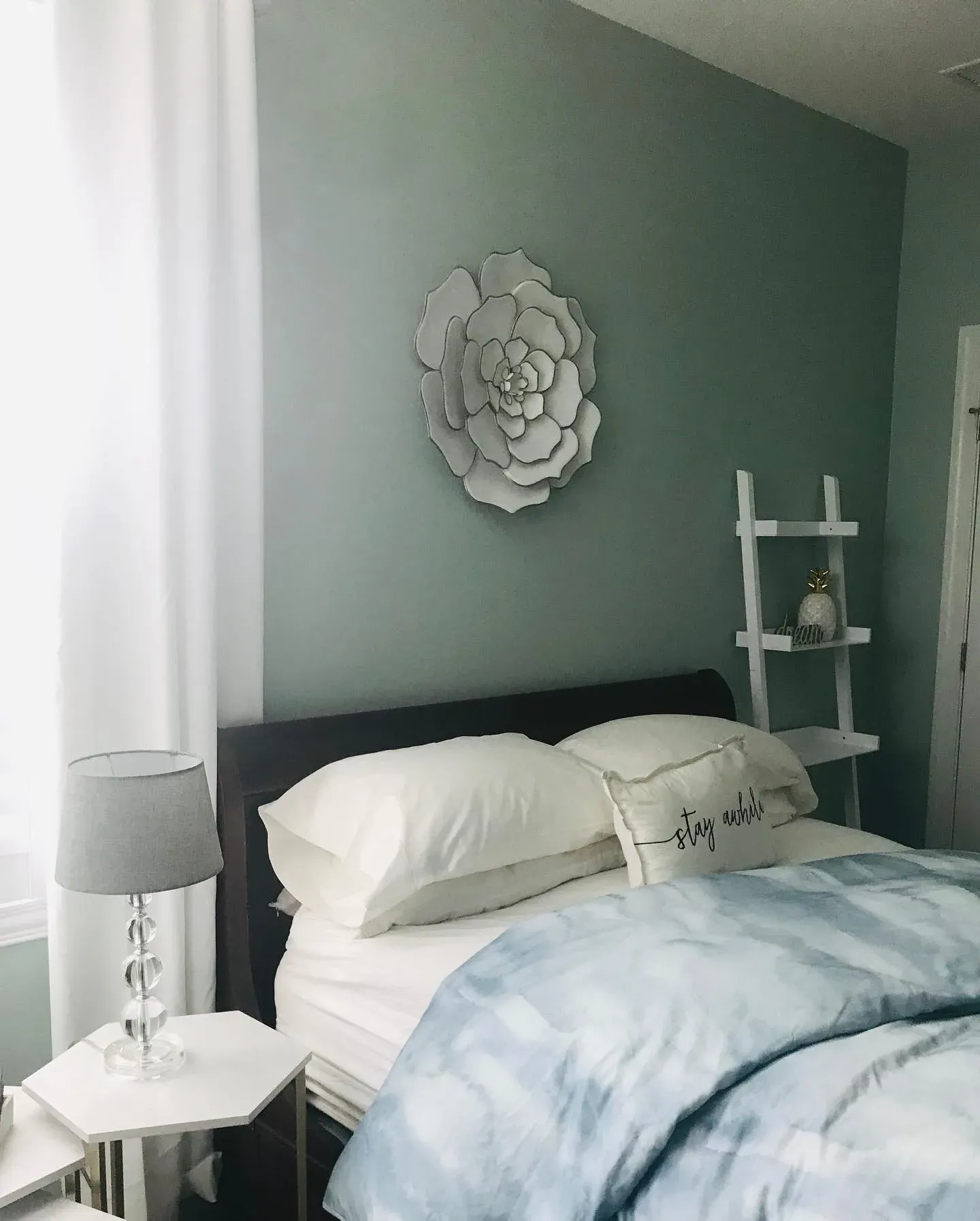 Behr Frosted Jade bedroom interior idea