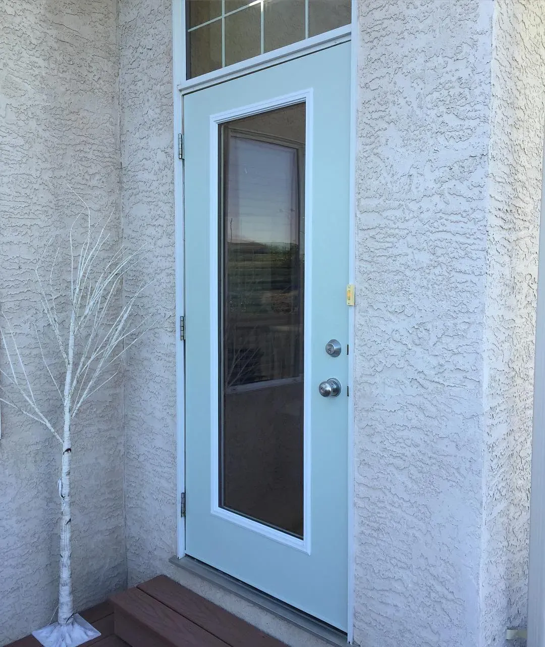 Behr Frosted Sage front door color paint