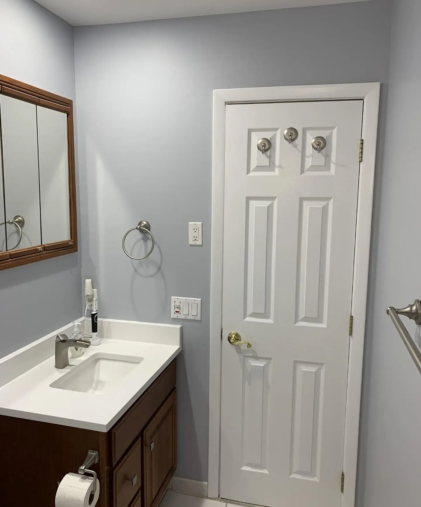 Behr Galactic Tint bathroom photo