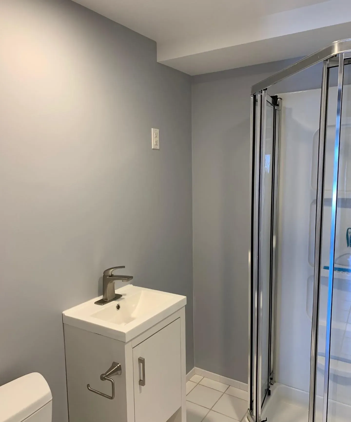 Behr Galactic Tint bathroom paint review