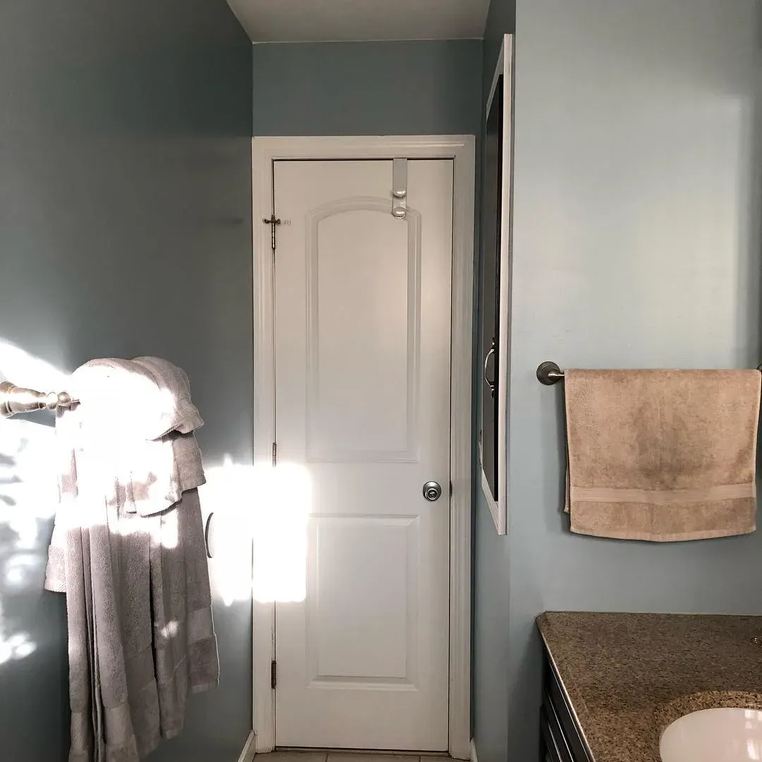 Half Sea Fog bathroom color review