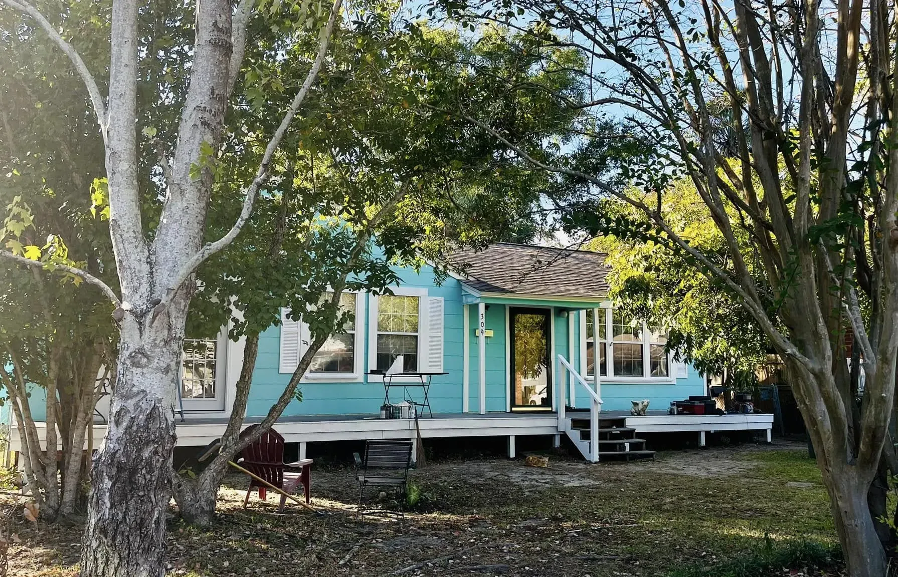 Behr Hidden Sea Glass exterior color