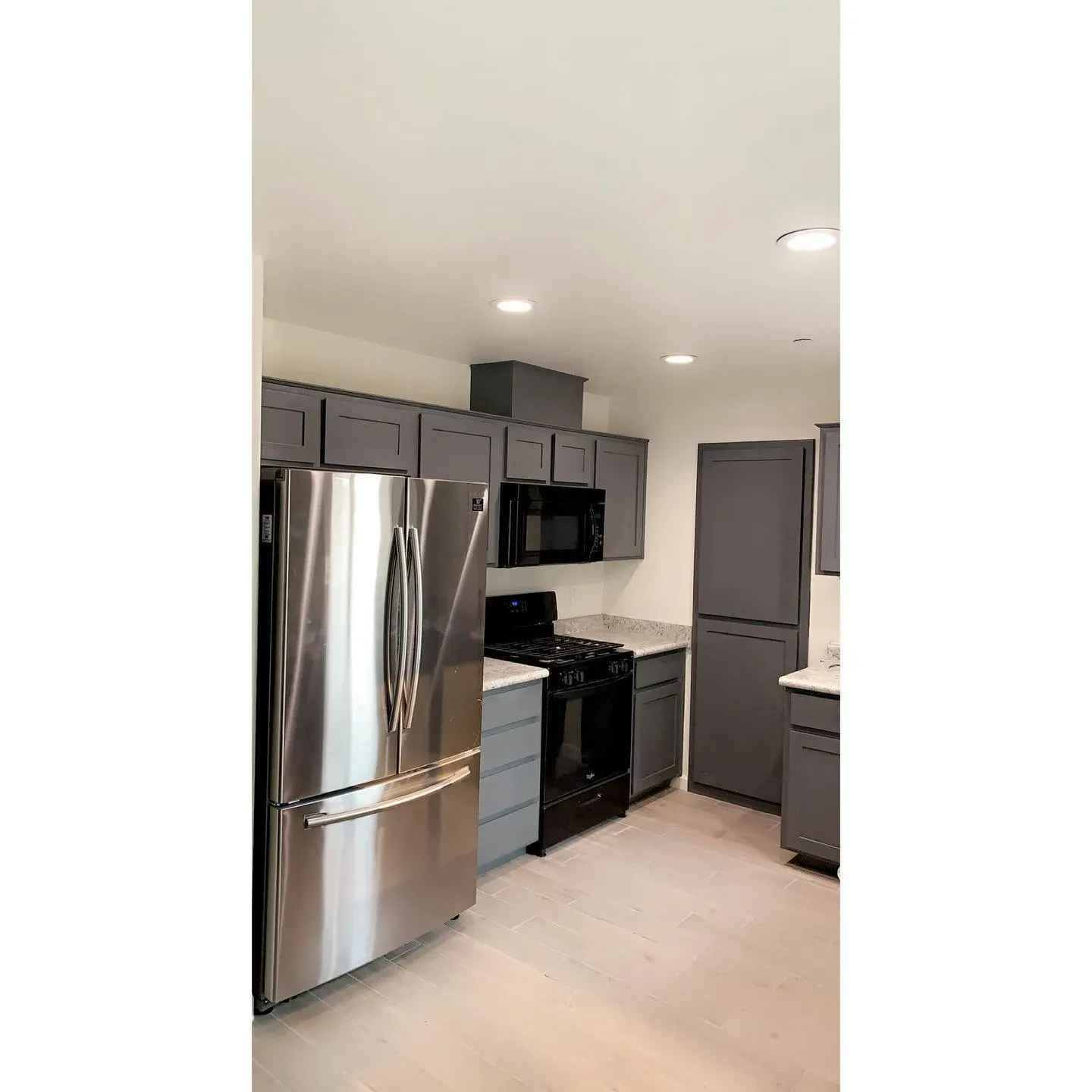 Behr Imperial Gray kitchen cabinets color