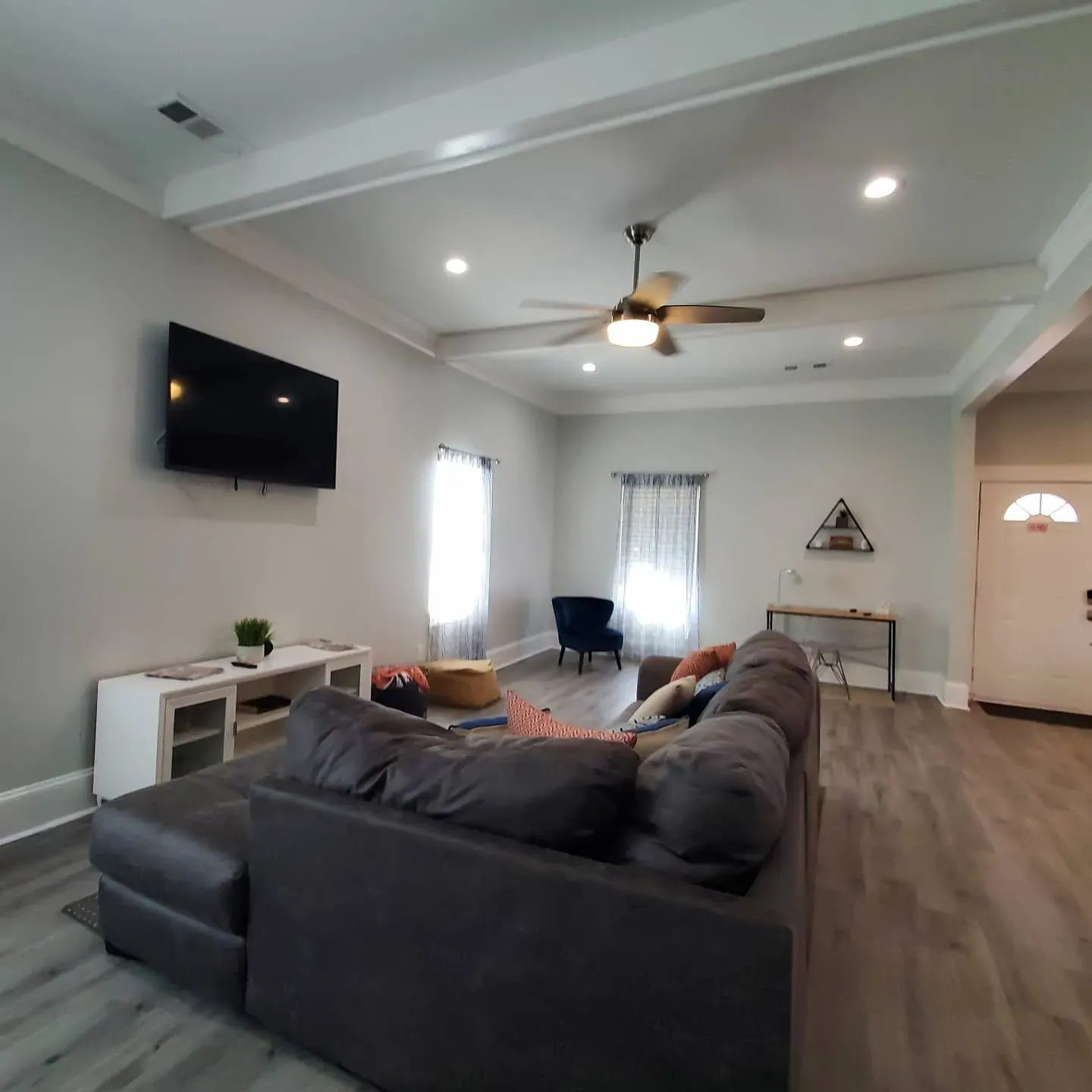 Behr Seagull Gray living room interior