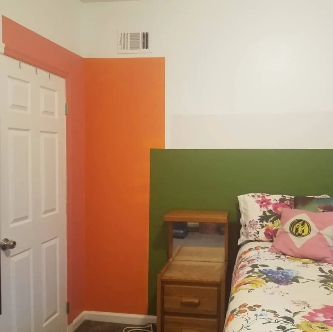 Behr Sizzling Sunset bedroom color