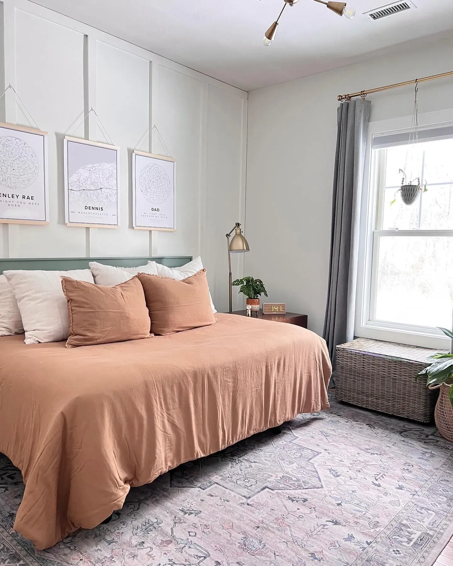 Behr Snowy Pine bedroom interior