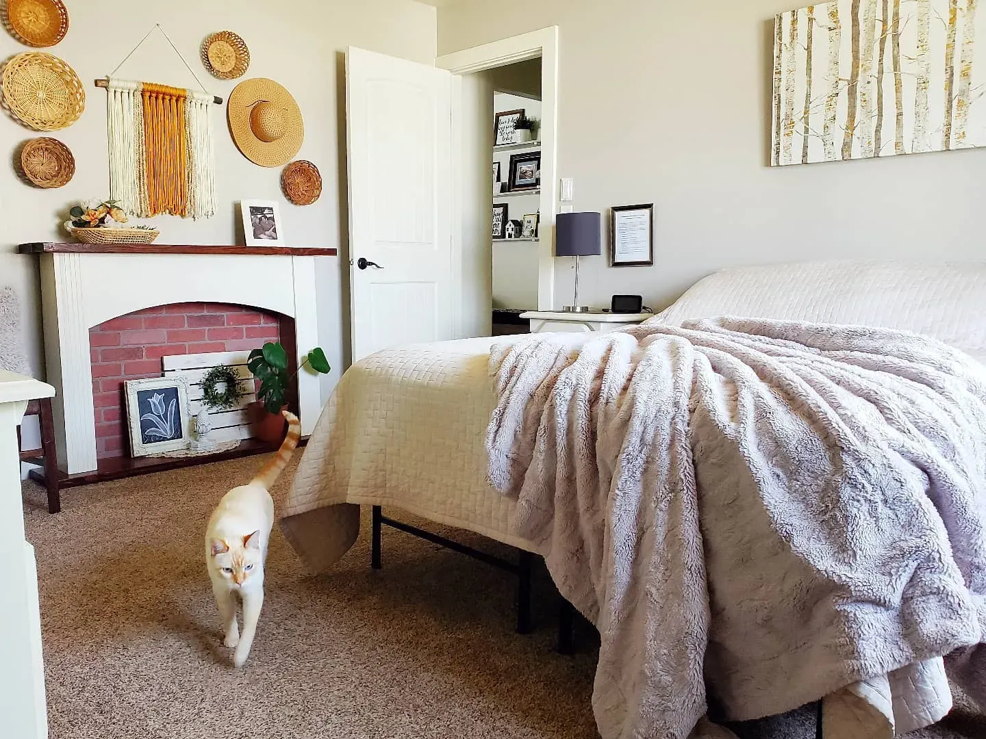 Behr Wheat Bread bedroom interior