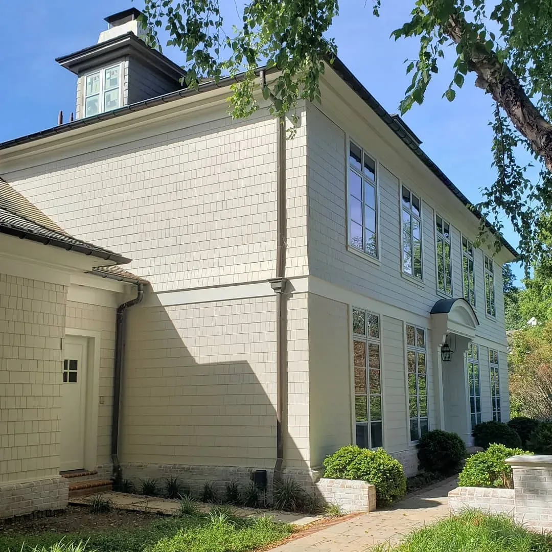 Benjamin Moore Ivory White house exterior 