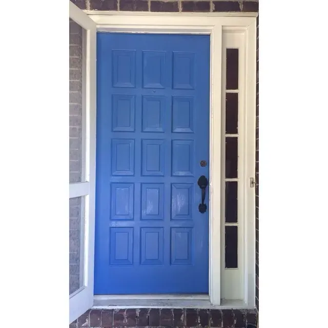 Benjamin Moore Athens Blue front door 