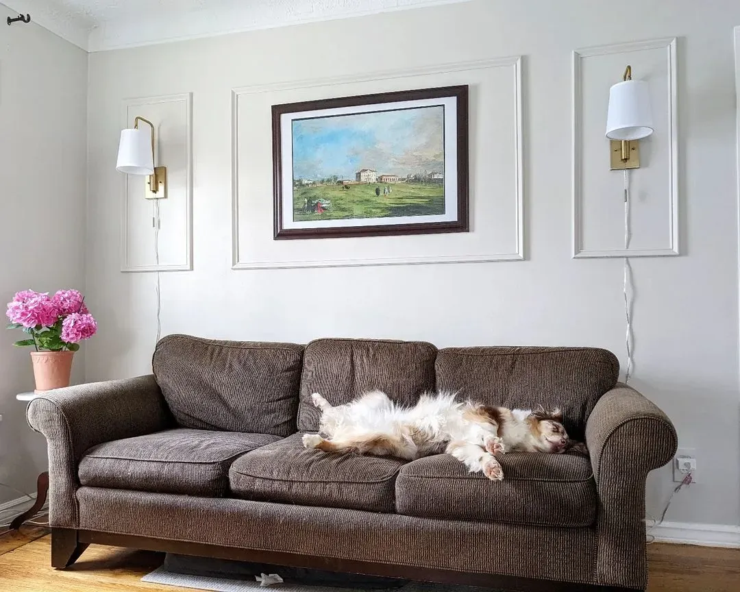 Benjamin Moore OC-27 living room paint