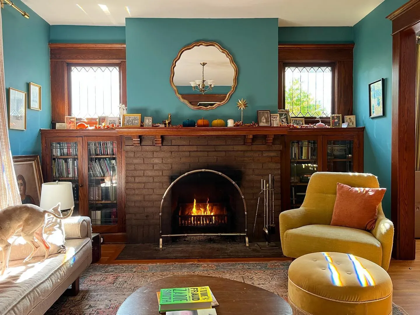 Benjamin Moore Baltic Sea living room paint