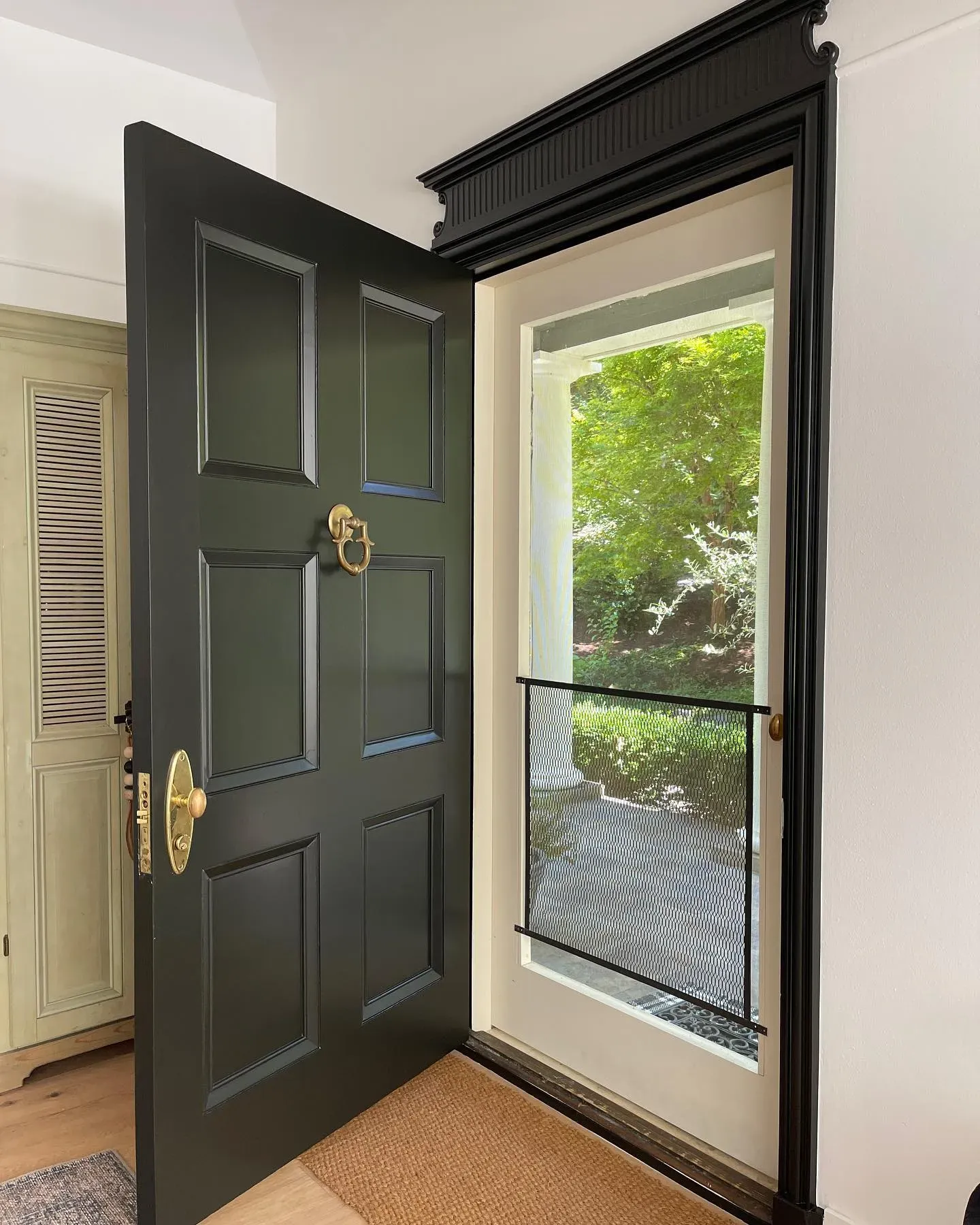 Benjamin Moore Blacktop front door 