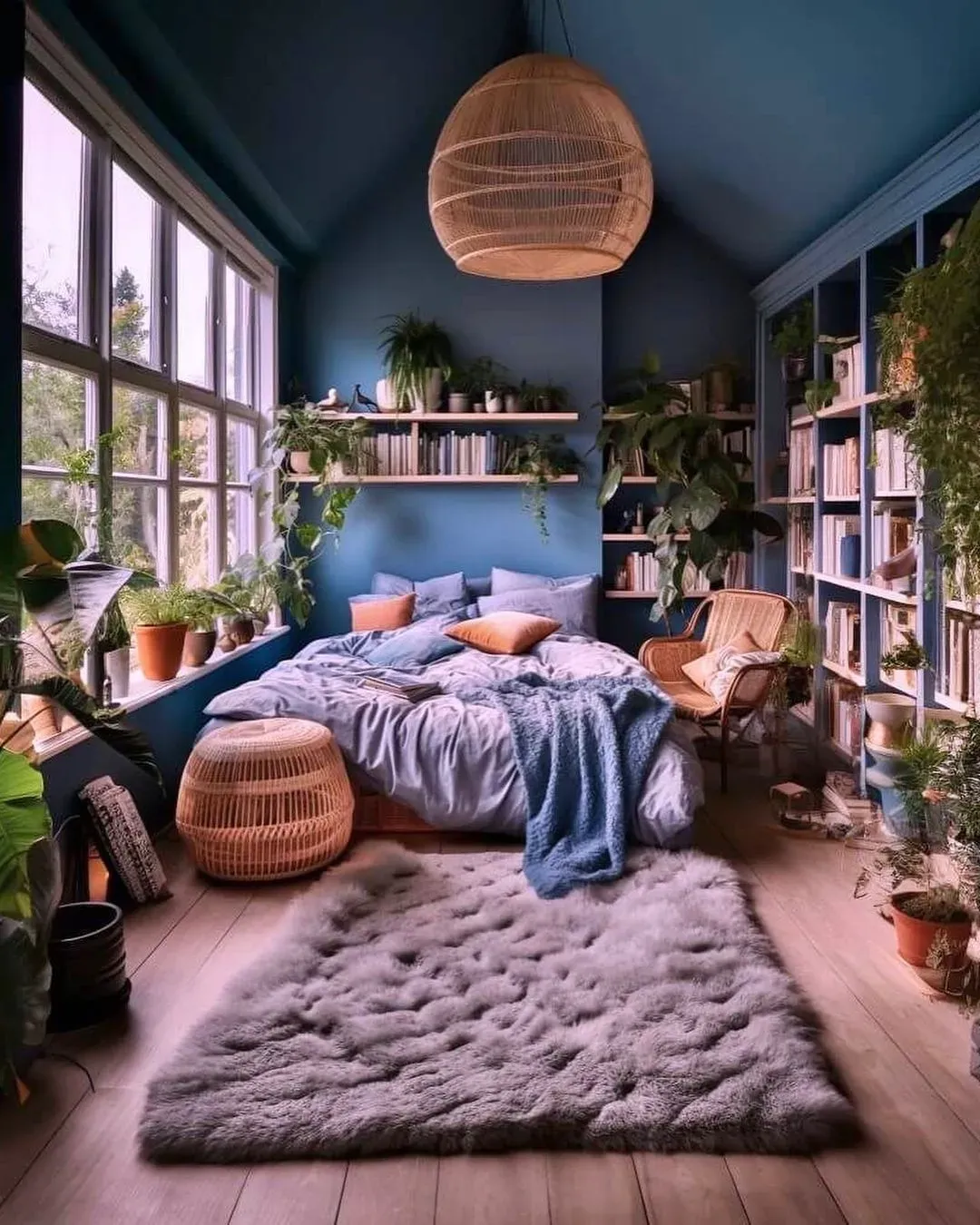 Benjamin Moore Blue Nova bedroom color