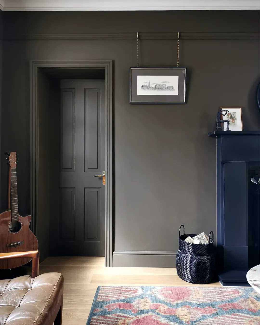 Char Brown living room paint review