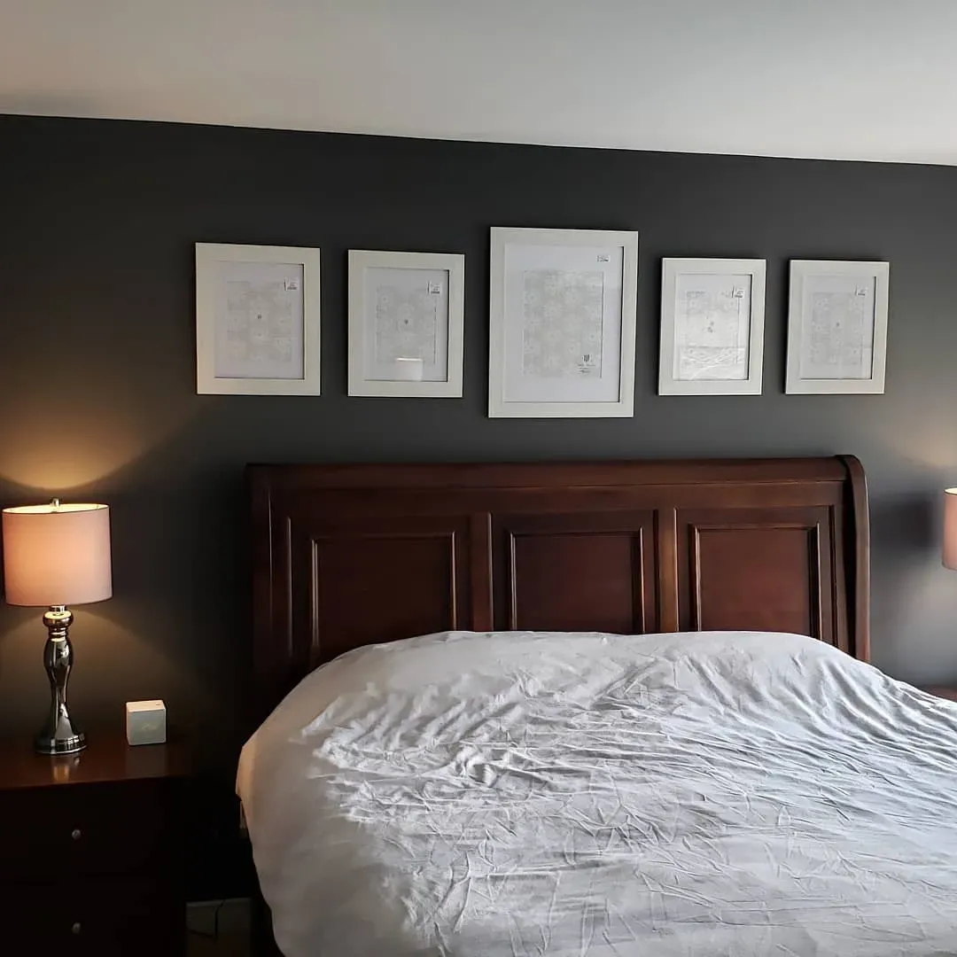 Benjamin Moore Charcoal Slate bedroom review