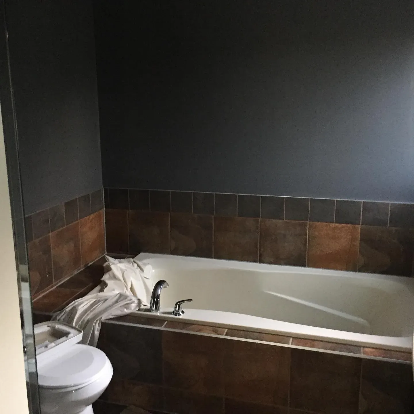 Benjamin Moore Charcoal Slate bathroom paint review