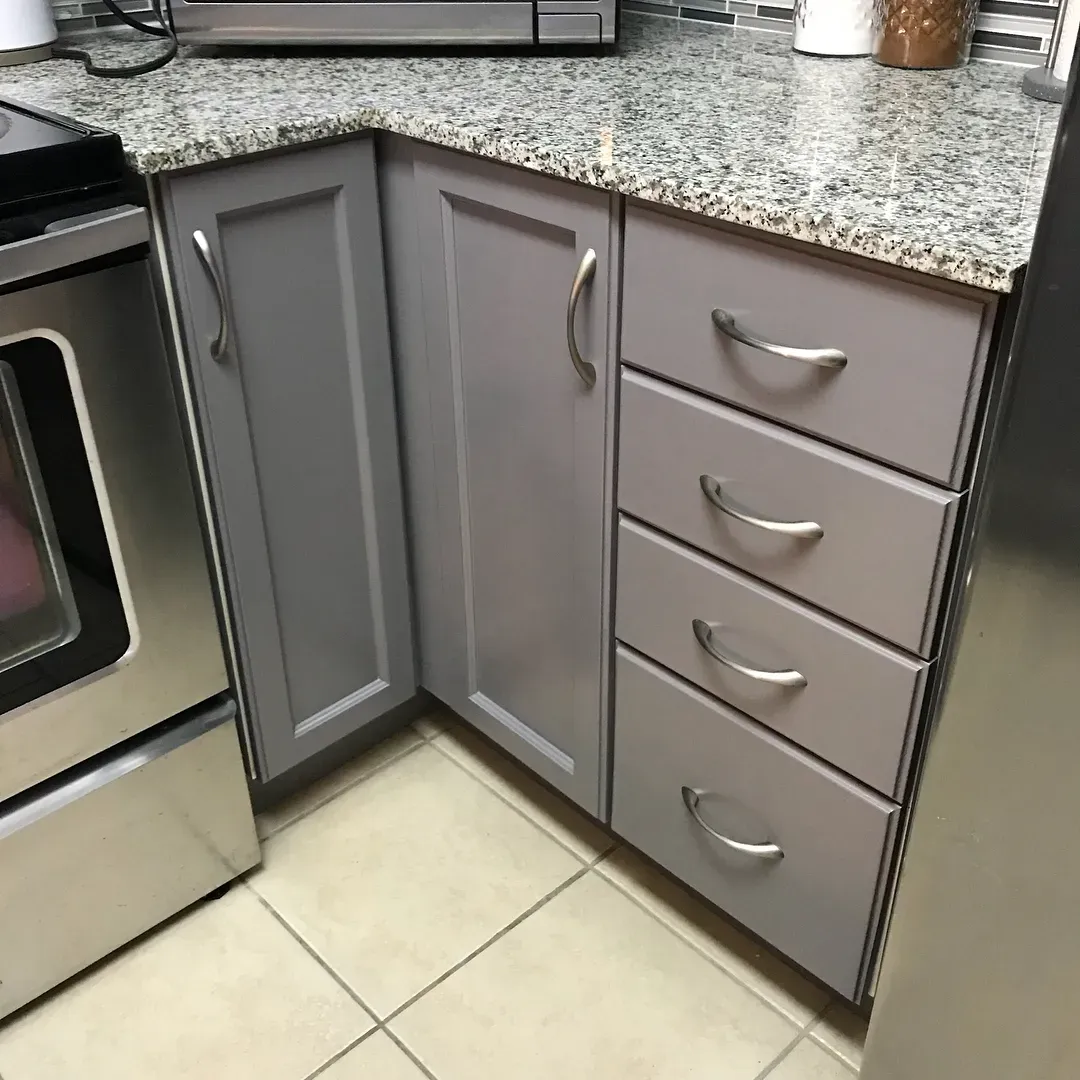 Benjamin Moore AF-705 kitchen cabinets 
