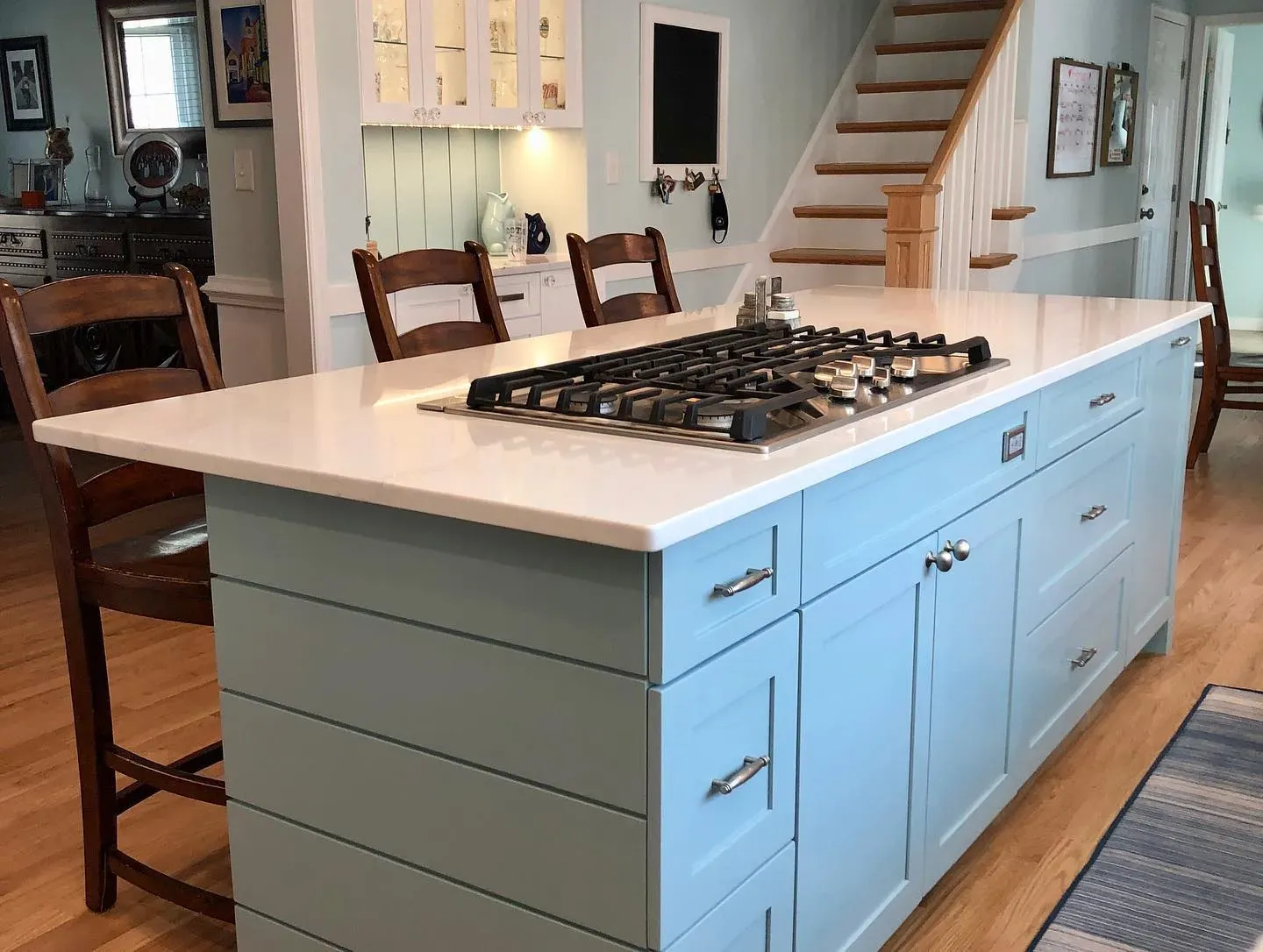 Benjamin Moore Colorado Gray kitchen cabinets 