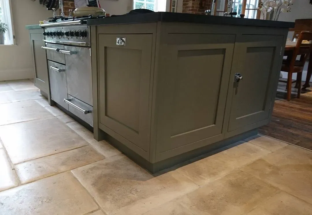 Cromwell Gray kitchen cabinets paint