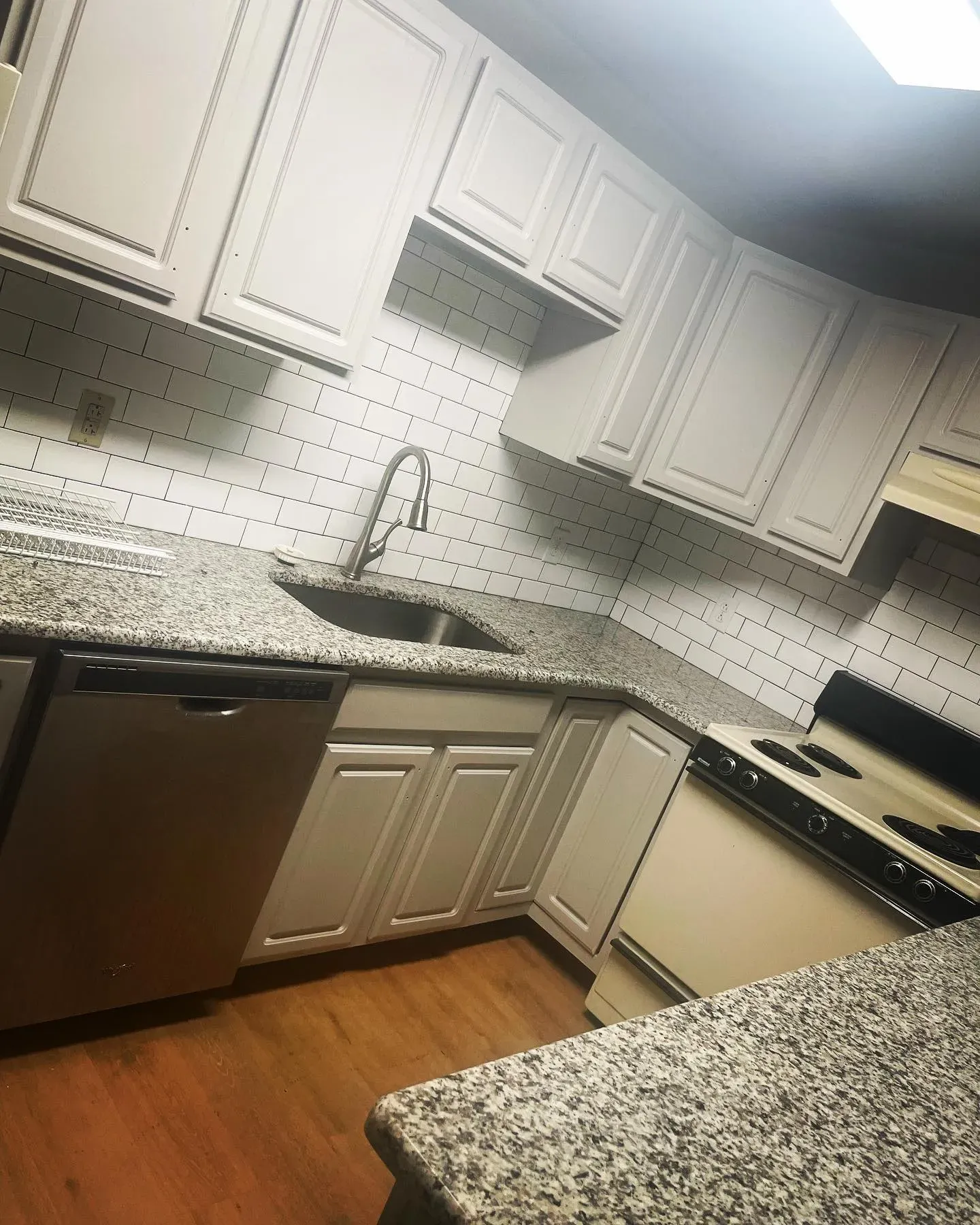 Benjamin Moore Cumulus Cloud kitchen cabinets 