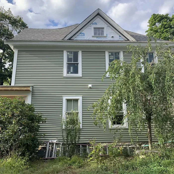 Benjamin Moore Cypress Green House Exterior