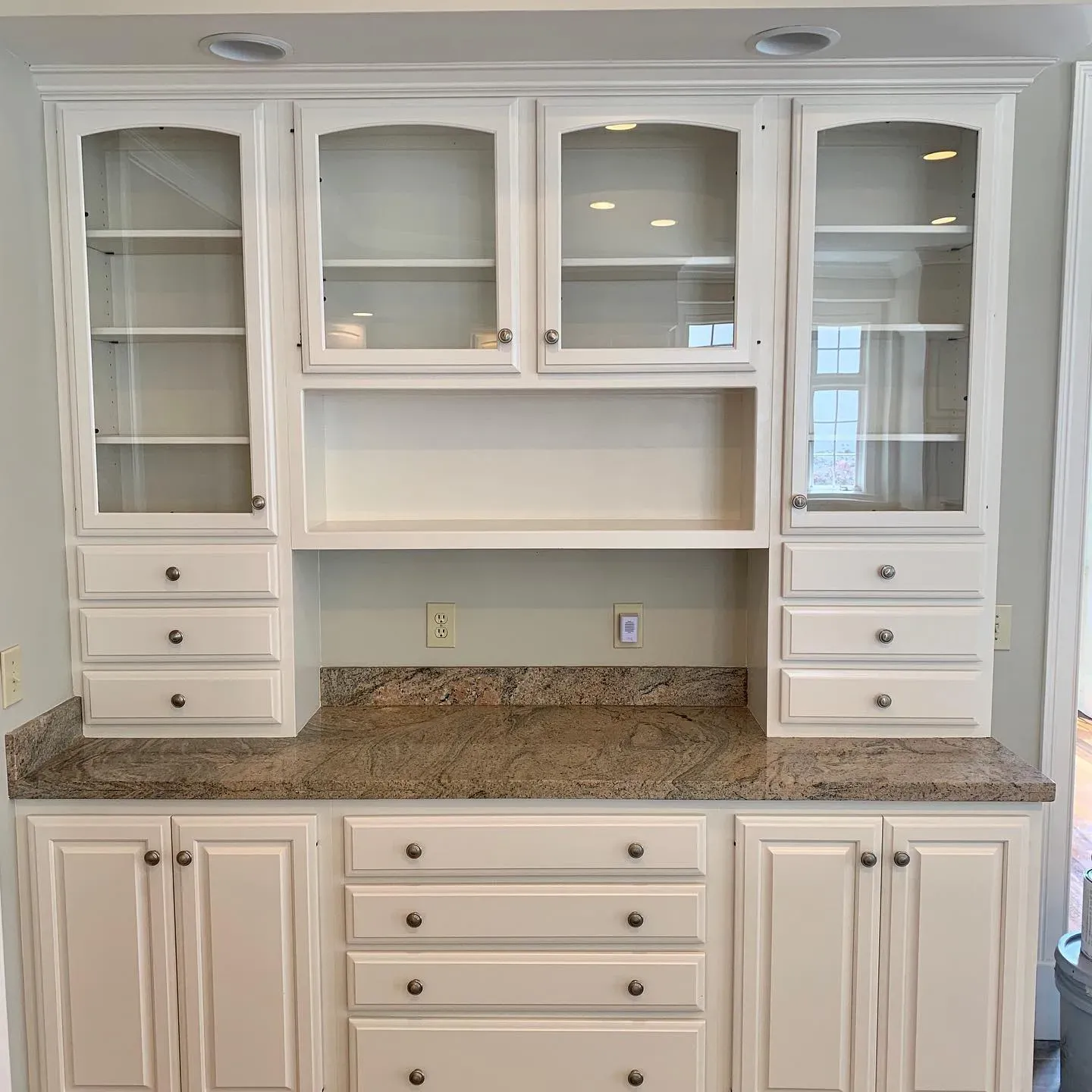 Dove Wing White Painted Kitchen Cabinets