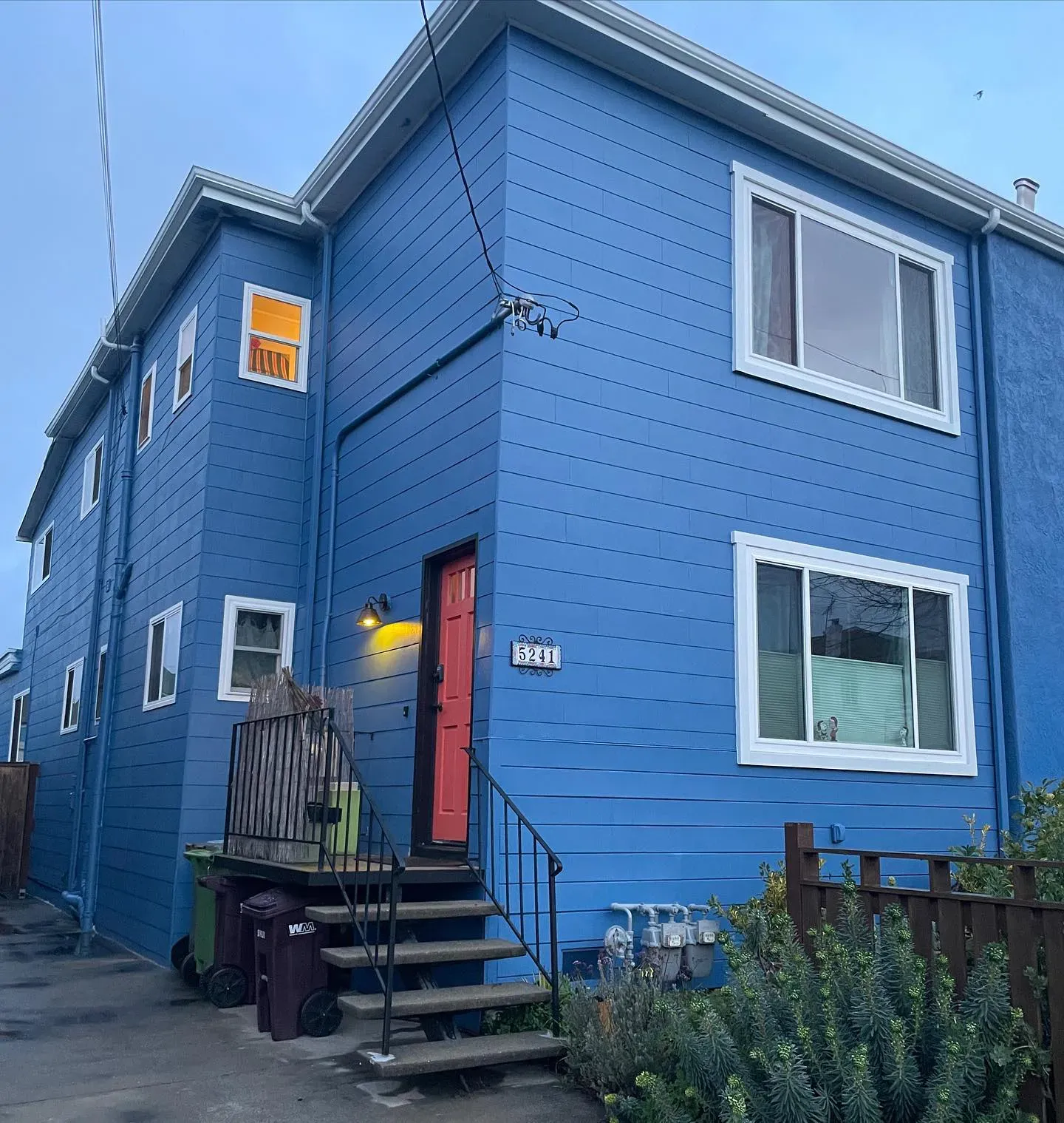 Benjamin Moore Downpour Blue Exterior