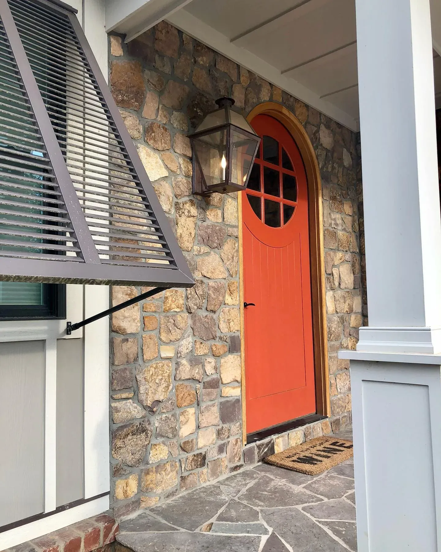 Benjamin Moore Dragons Blood front door color