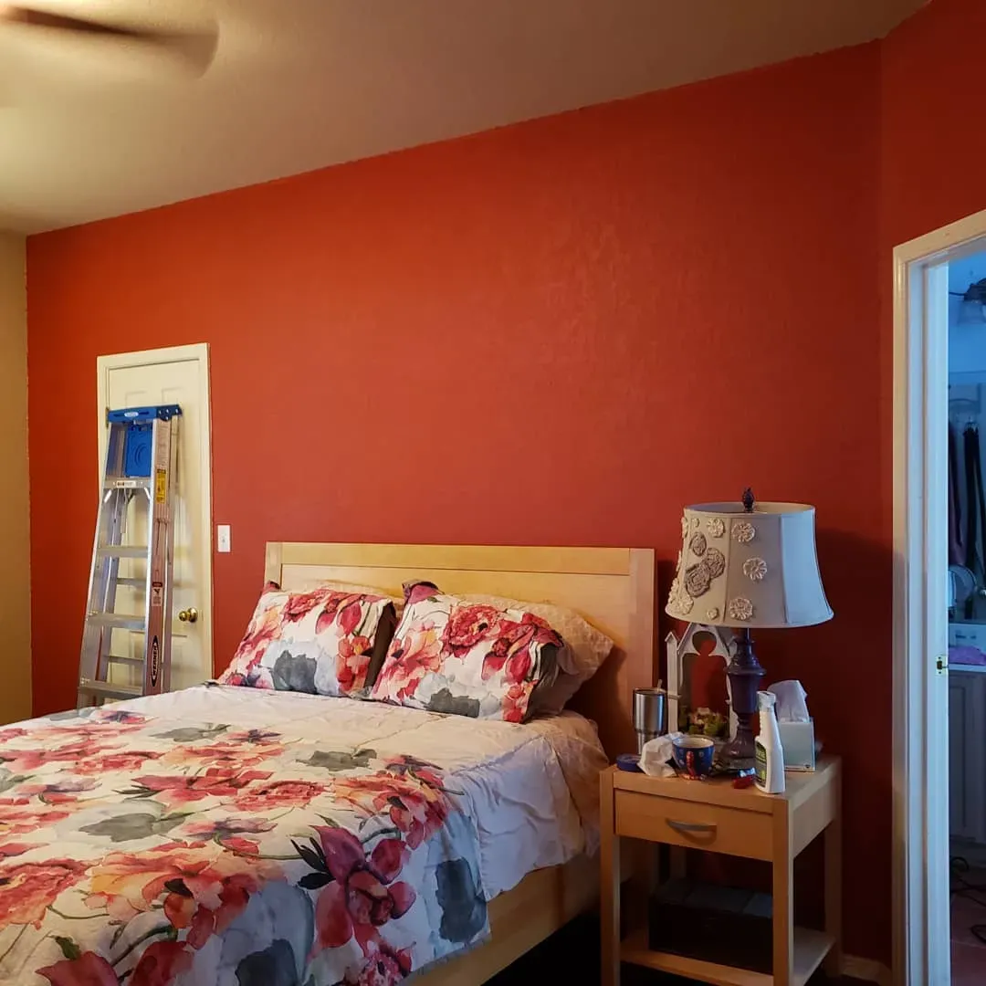 Benjamin Moore Dragons Blood bedroom color