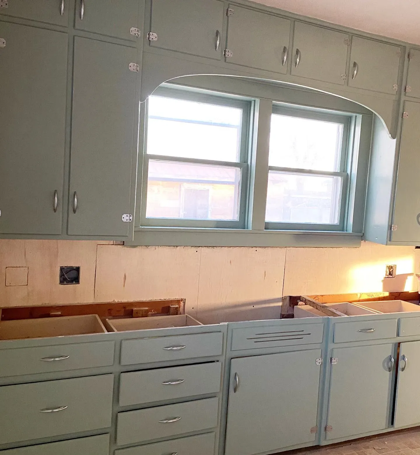 Herb Bouquet kitchen cabinets color