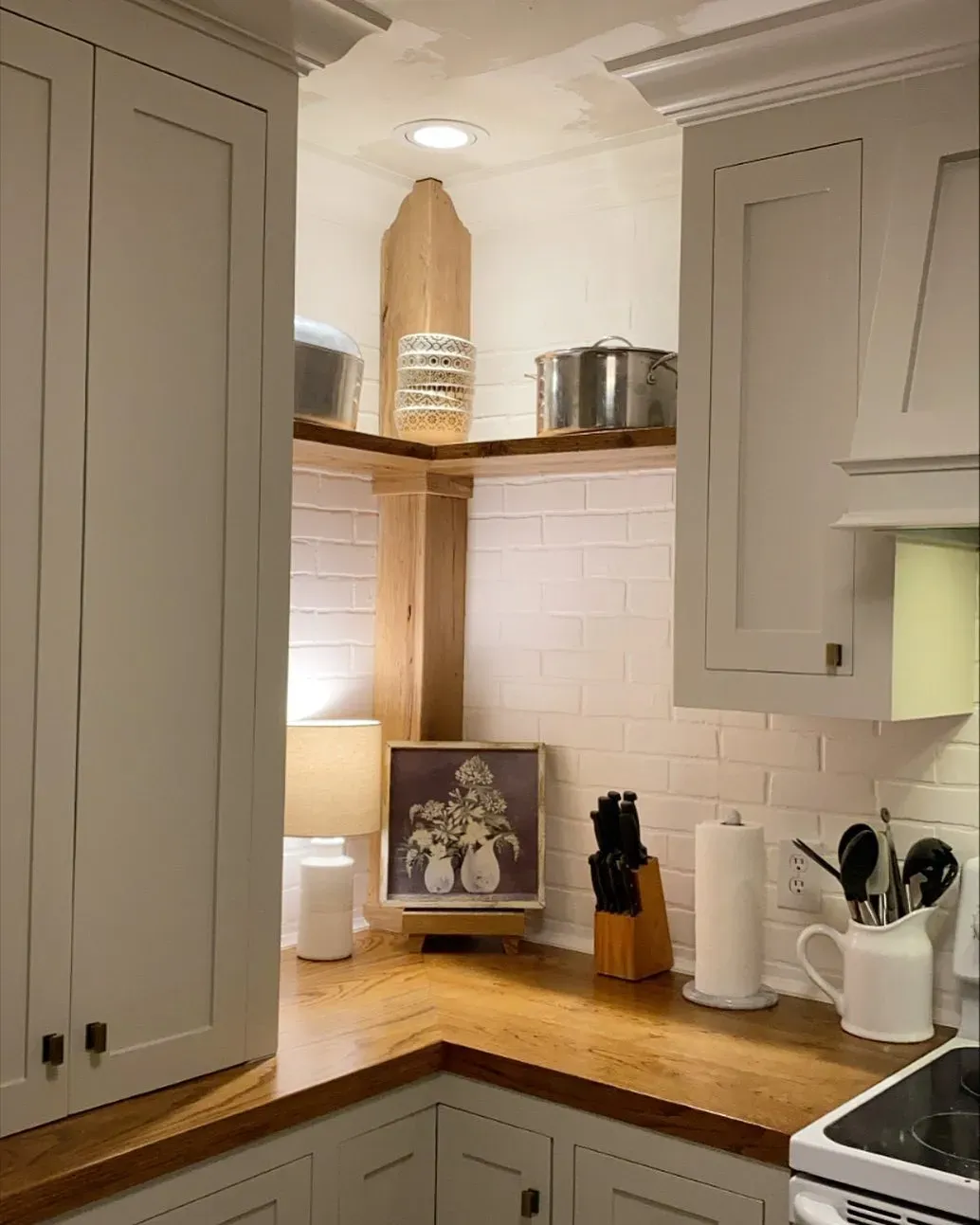 Benjamin Moore London Fog kitchen cabinets 