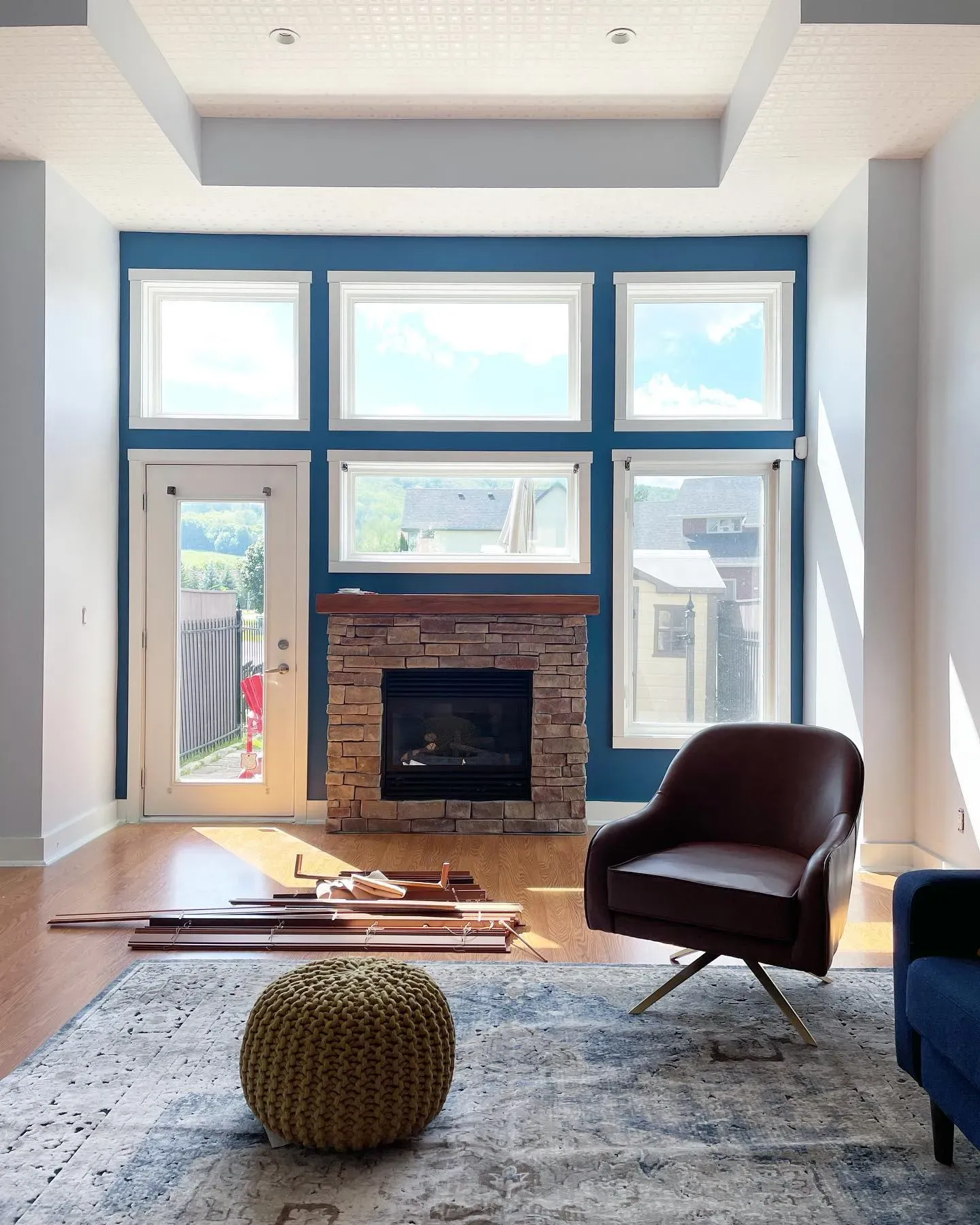 Benjamin Moore Lucerne living room interior