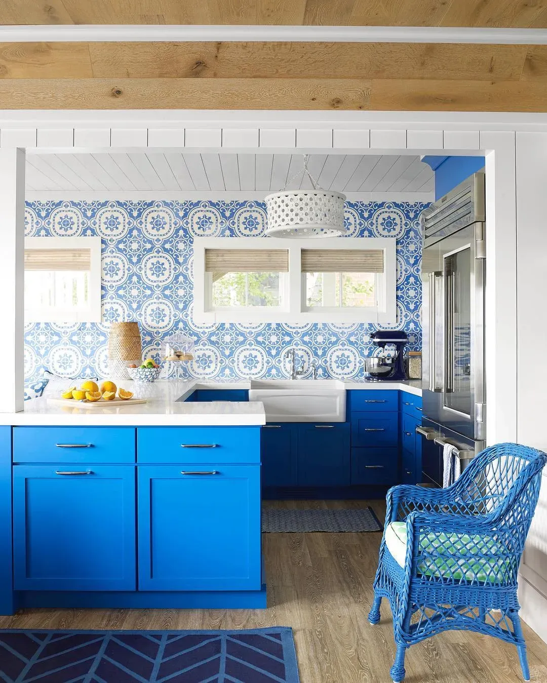 Paddington Blue kitchen cabinets color