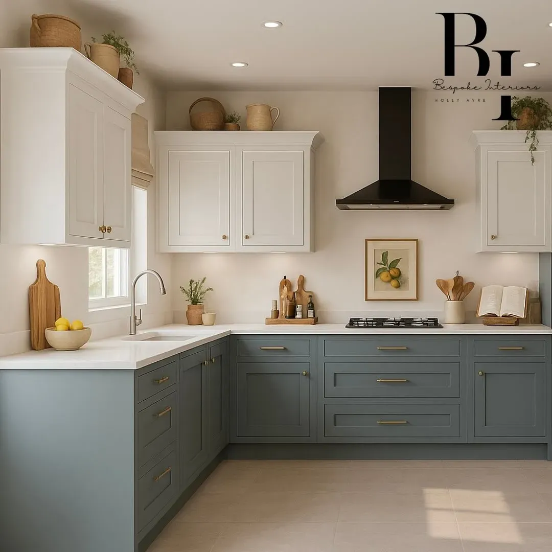 Benjamin Moore Providence Blue kitchen cabinets paint review