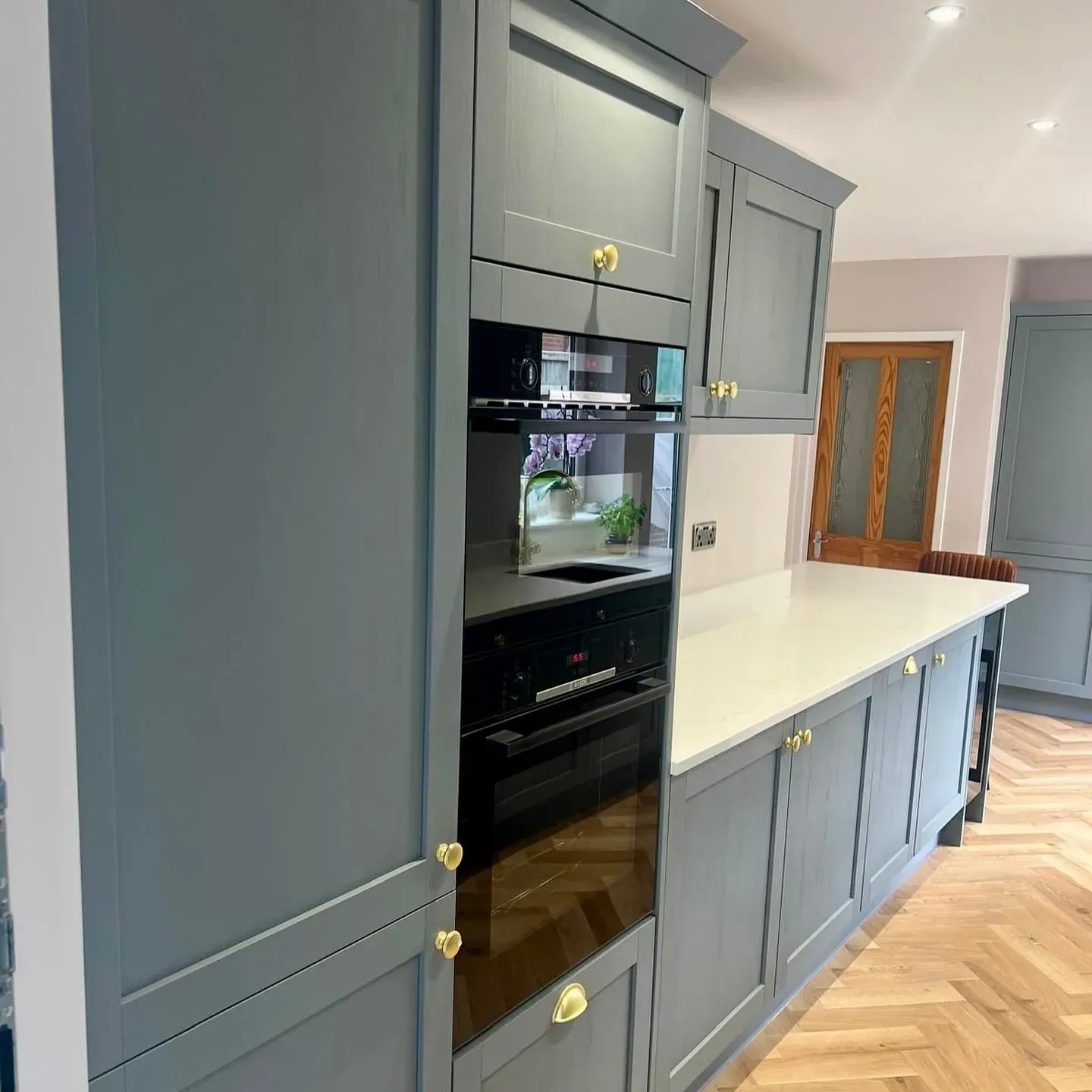 Providence Blue kitchen cabinets photo