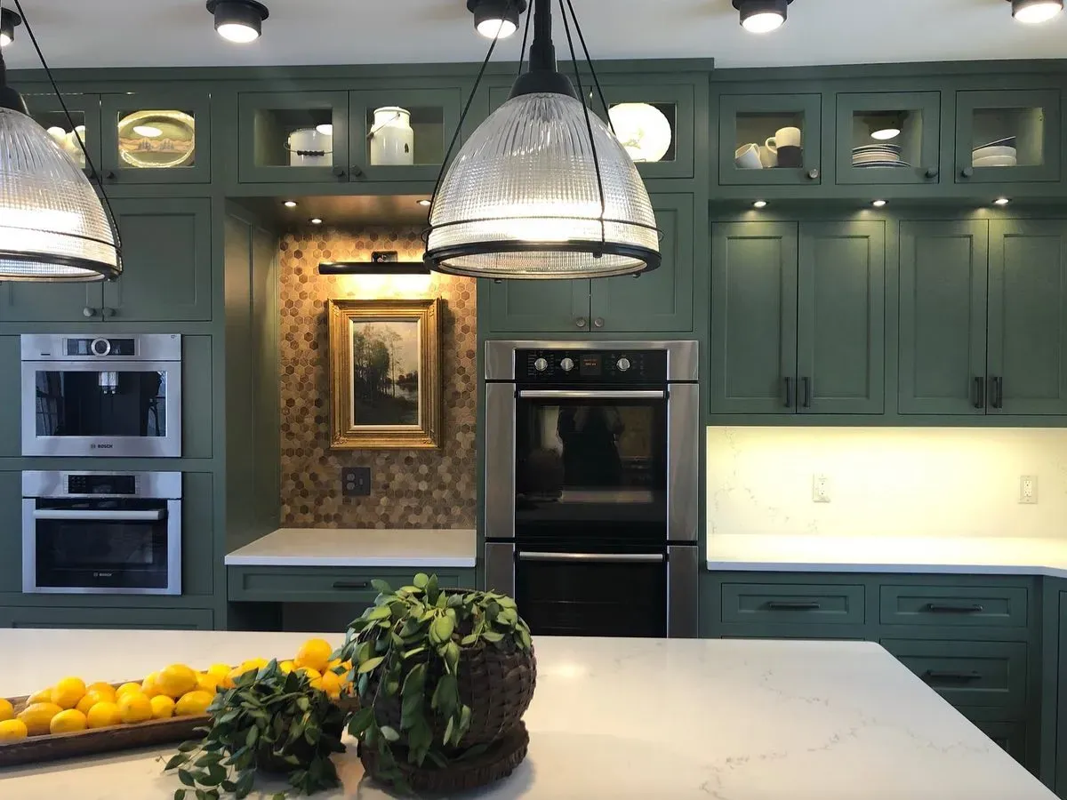 Benjamin Moore Rosepine kitchen cabinets paint review